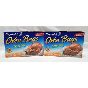 Lot of 2 Boxes Reynolds Oven Bags Turkey Size For Meats & Poultry 8-24 Lbs
